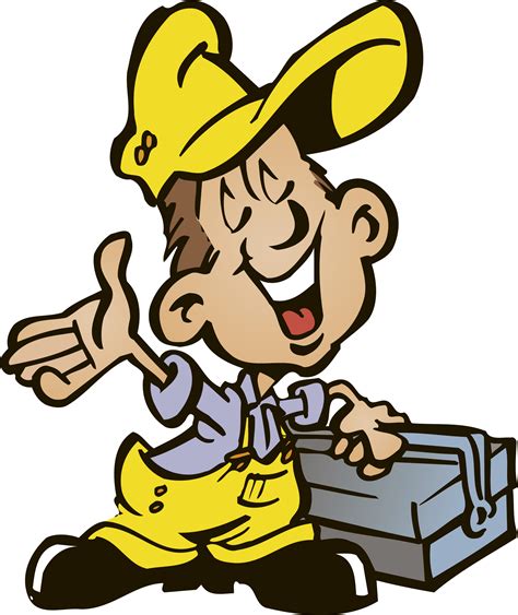 Cartoon Maintenance Man Clipart