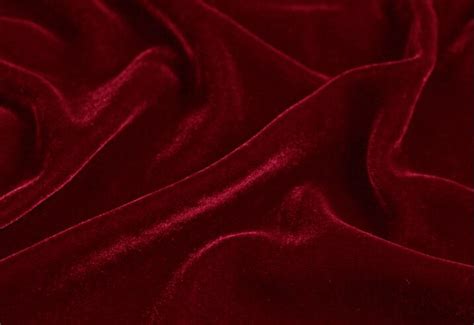 Howmay Silk Velvet Fabric 40mm 114cm Dark Red For Sewing Diy Handmade