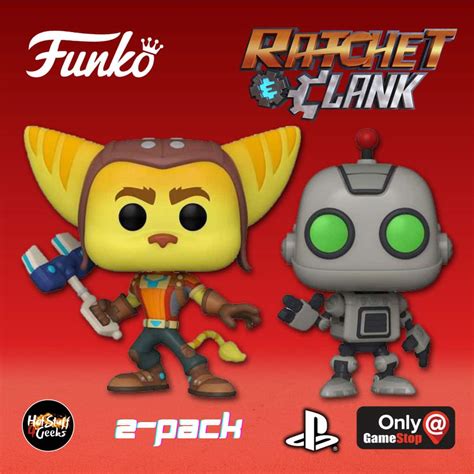 New Funko Pop Games Ratchet And Clank 2 Pack Hot Stuff 4 Geeks