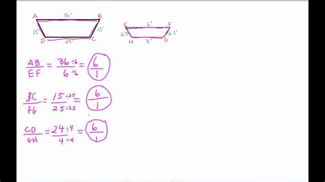 You can identify similar polygons by comparing their corresponding angles and sides. WAM 10 6 2 Determining if Two Polygons Are Similar - YouTube