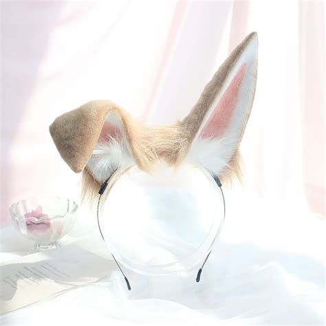 Cosplay Bunny Ear Mouldable Ears White Bunny Ears Bunny Ear Etsy In
