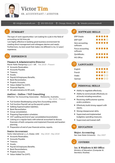 Senior Accountant CV Template Writing Tips ResumeKraft Senior Accountant Resume