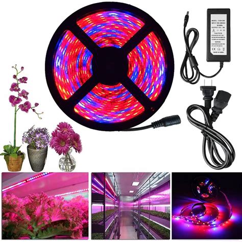 Home Garden LED Plant Flower Grow Strip Light Kit 5050 Waterproof