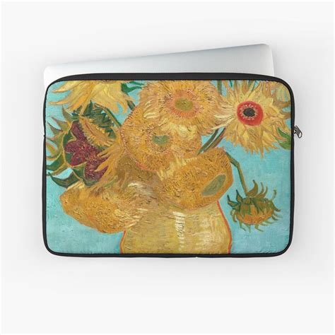 Sunflowers In A Vase Laptop Sleeve By Tetiana Ostaltseva Vincent Van