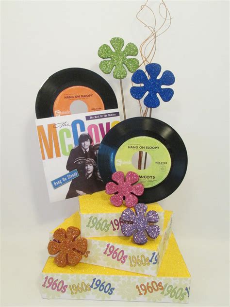 1960s Themed Table Centerpiece Designs By Ginny