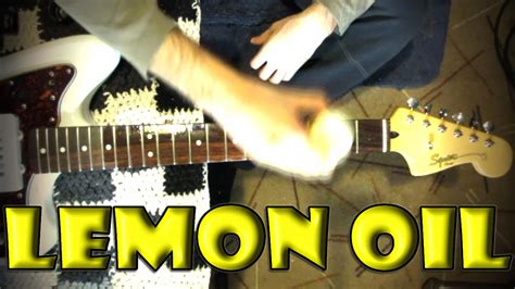 How to do this when much of the grime is finger oil? Cleaning your Guitar fretboard with Lemon oil - YouTube