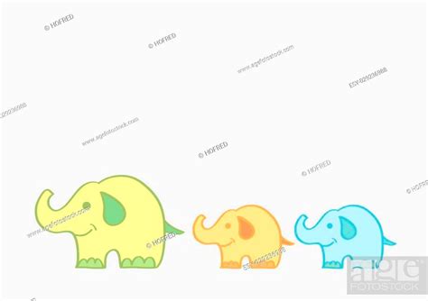 Colorful Vector Cartoon Illustration Of A Smiling Mother Elephant