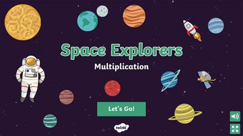 Space Explorers Multiplication Game