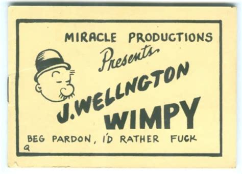 Vintage 8 Pager Tijuana Bible J Wellington Wimpy Popeye 10 50 Picclick