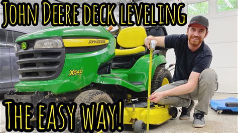 John Deere Deck Leveling Diy How To Make The Adjustments Needed For A