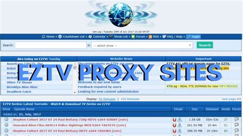 eztv proxy and mirror sites list and eztv alternatives unblock 1 tech