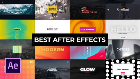 Best After Effects Templates Contest 250 FREE Motion Graphics YouTube