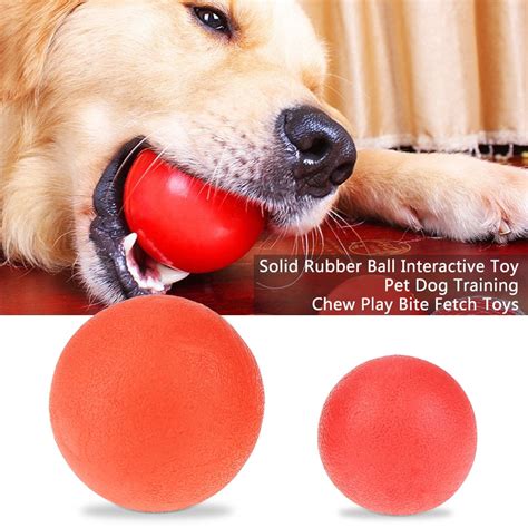 Zerone Pet Ball Toy Dog Training Ball Solid Rubber Ball Toy For Pet