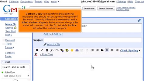 Gmail How To Compose An Email Message Youtube