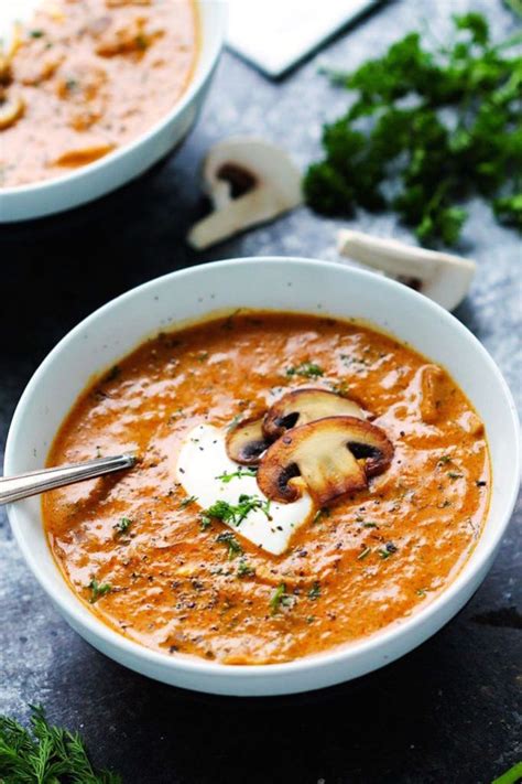 Add the mushrooms and let the soup come to a boil. 15 Best Mushroom Soup Recipes - How to Make Homemade ...