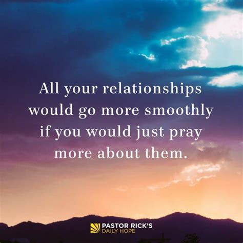 Restoring Relationships First Talk To God Pastor Ricks Daily Hope