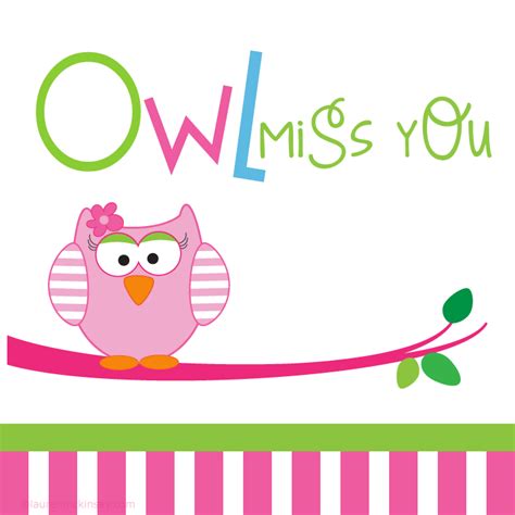 Have a hoot this summer! owl-miss-you-for-girls-school-printables-by-lauren ...