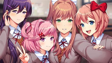 Hd Wallpaper Ddlc Doki Doki Literature Club Sayori Doki Doki