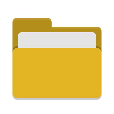 Folder Yellow Open Icon Papirus Places Iconpack Papirus Dev Team