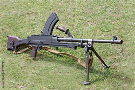 A Second World War British Army Machine Gun Stock Photo Adobe Stock