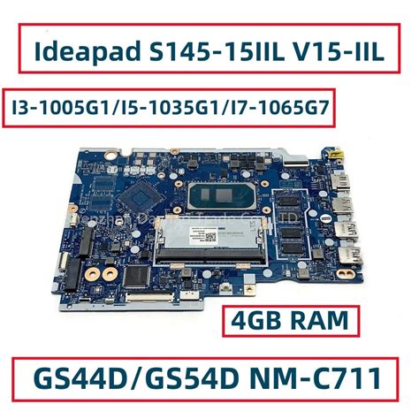 For Lenovo Ideapad S145 15iil V15 Iil Laptop Motherboard Gs44dgs54d Nm