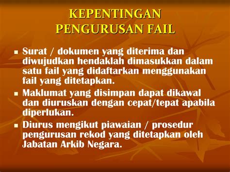Pengurusan panitia yang cekap berteraskan tqm akan. PPT - TAKLIMAT PENGURUSAN SISTEM FAIL PowerPoint ...