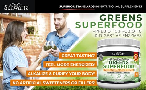 greens superfood plus prebiotic probiotic and digestive enzymes bioschwartz