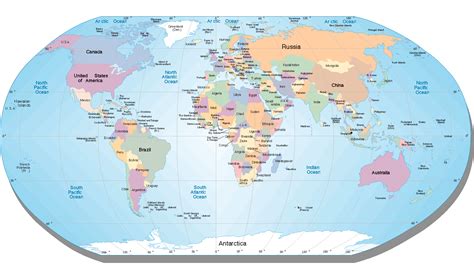Mapa De Los Paises Del Mundo Mapas Políticos Atlas Del Mundo