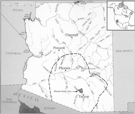 A Watershed Map Of Arizona This Map Shows The Hohokam Cultural