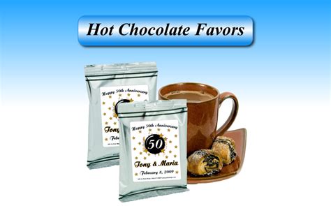 Hot Cocoa Chocolate Packets Favor Personalized Custom Hot Cocoa