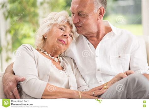Elderly Marriage Hugging Stock Image Image Of Marriage 74014463