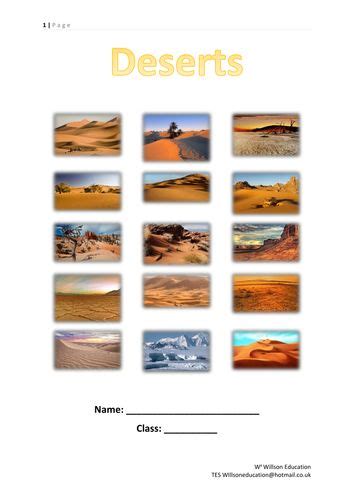 Deserts Ks 3 And 4 Teaching Resources Middle School Geography