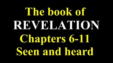 The Book Of Revelation Chapters 6 11 Visual Audio Bible Youtube