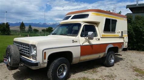 Factory Equipped 1976 Chevrolet Blazer Chalet Camper