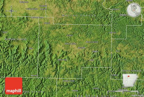 Satellite Map Of Searcy County