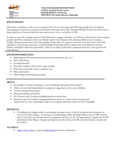 Job Description Template In Word And Pdf Formats