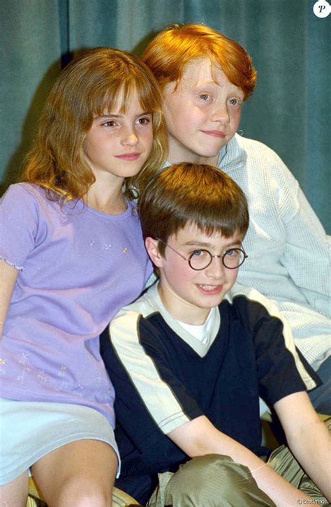 Emma Watson Daniel Radcliffe et Rupert Grint Conférence de presse du film Harry Potter à l