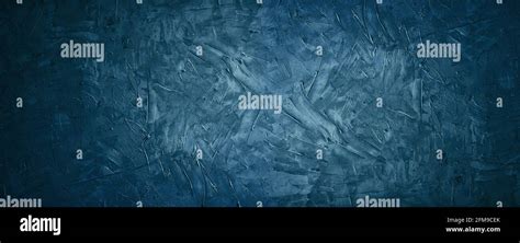 Dark Blue Grunge And Texture Cement Or Concreate Background Stock Photo
