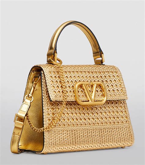 Valentino Valentino Garavani Small Leather Vsling Top Handle Bag