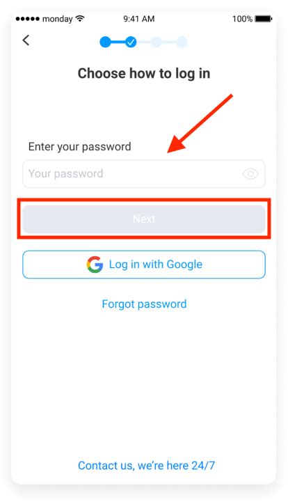 How To Log In With The Mobile App Support
