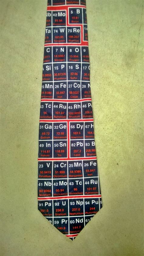 Periodic Table Tie Scruples And Drams