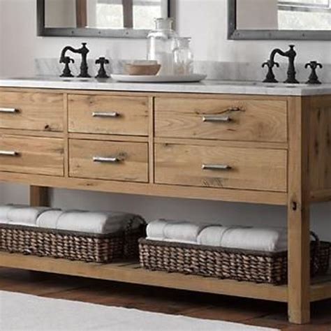 Reclaimed solid wood bathroom vanity cabinet set 4 pcs suites storage mirror. Reclaimed Wood Bathroom Vanity | Wood bathroom vanity ...