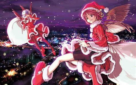 Anime Girl Christmas Wallpapers Top Free Anime Girl Christmas