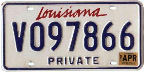 New Orleans Saint Superbowl Louisiana Vanity License Plate