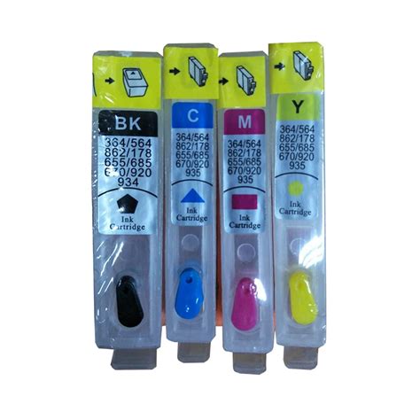 1 Set For Hp 178 Hp178 Refillable Ink Cartridge For Hp Photosmart 5515