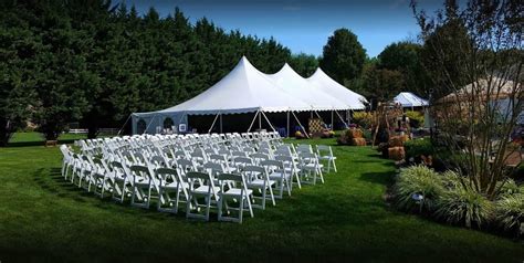 All of our canopy rentals include set up and break down. Tent Wedding Ceremony & Tenting