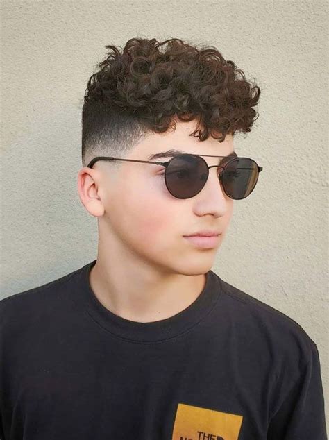 Thick Curly Hair With Low Fade Cool Curly Hairstyles For Men Get The