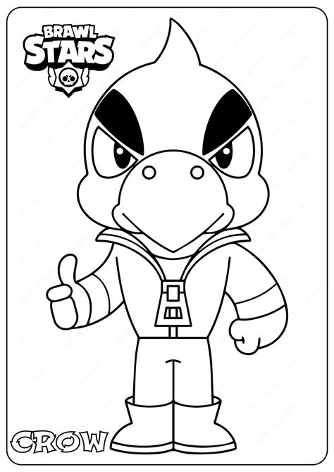 Brawl Stars Coloring Pages Crow My Xxx Hot Girl
