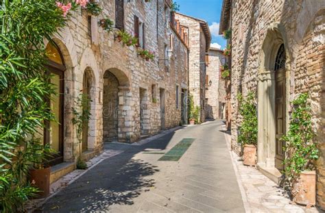 The Idyllic Village Of Corciano Near Perugia In The Umbria Region Of