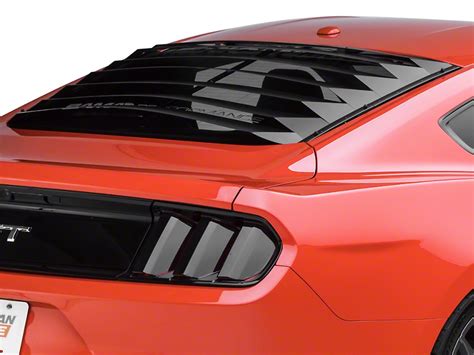 Speedform Mustang Aluminum Rear Window Louvers 389269 15 17 Fastback